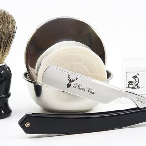 Kit Complet Thiers Issard Rasoir Droit Acrylique Noir 8 Pieces 02