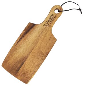 Small Acacia Cutting Board With Wood Handle Laguiole En Aubrac