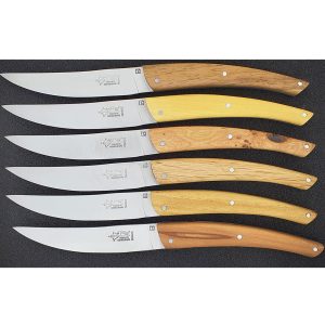 Laguiole Arbalete Le Thiers Table Knives French Woods Set Of 6