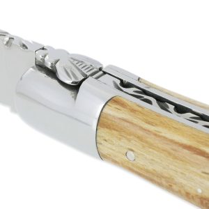 Laguiole En Aubrac Crocus 1 Piece 12 Cm Aubrac Wood 1 Shiny Stainless Steel Bolster