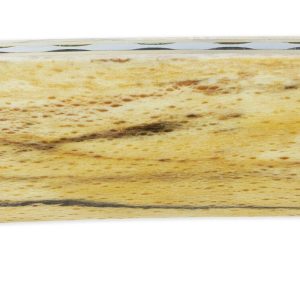 Laguiole En Aubrac Straight Knife 1 Piece 13 Cm Aubrac Wood Full Handle Brushed Stainless Steel Blade