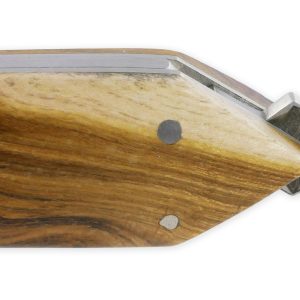 Laguiole En Aubrac Le Bee Back Folding Knife In Pistachio Wood Full Handle Brushed Finish 115 Cm
