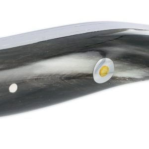 Laguiole En Aubrac Le Coupe Buffalo Original Porsche Knife Full Handle 12 Cm Shiny Finish