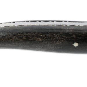 Laguiole En Aubrac Knife 1 Piece 12 Cm Ebony 1 Brushed Stainless Steel Bolster Wasp Decoration