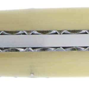 Laguiole En Aubrac Knife 1 Piece 12 Cm Horn Tip 1 Bolster Brushed Stainless Steel Bumblebee Decoration