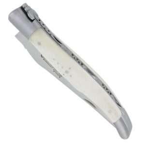 Laguiole En Aubrac Knife 1 Piece 12 Cm Bone Handle Brushed Stainless Steel