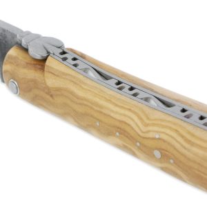 Laguiole En Aubrac Knife 1 Piece 12 Cm Olivewood Full Handle Brute De Forge Blade