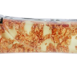 Laguiole En Aubrac Knife 1 Piece 12 Cm Full Acrylic Handle Glittered Copper Shiny Finish