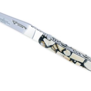 Laguiole En Aubrac Knife 1 Piece 12 Cm Full Handle Mammoth Nougatine