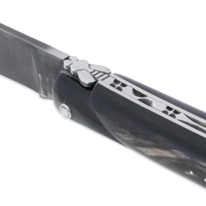 Laguiole En Aubrac Knife 1 Piece 14 Cm Yesteryear Buffalo Full Handle Carbon Blade