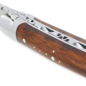 Laguiole En Aubrac Knife 1 Piece Amourette Handle 2 Bolsters Shiny Stainless Steel 10 Cm