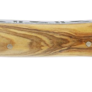 Laguiole En Aubrac Knife Big Size 1 Piece 13 Cm Olivewood 2 Bolsters Brushed Stainless Steel