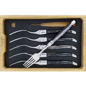 Laguiole En Aubrac Table Forks Buffalo Horn Set Of 6