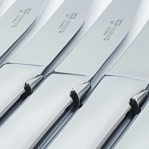 Laguiole En Aubrac Table Knives Shiny Hot Forged Set Of 6