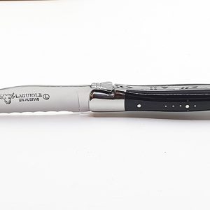 Laguiole En Aubrac Table Knives Steak Serrated Buffalo Set Of 6