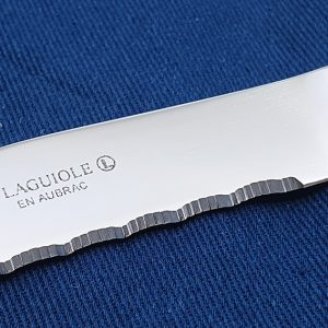 Laguiole En Aubrac Table Knives Steak Serrated Shiny Hot Forged Set Of 6