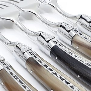 Laguiole En Aubrac Table Forks Horn Tip Set Of 6