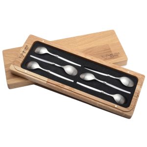 Laguiole En Aubrac Table Coffee Spoons Full Brushed Stainless Steel Set Of 6