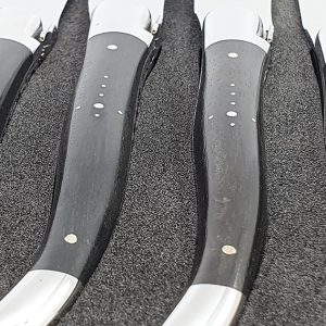 Laguiole En Aubrac Table Knives Ebony Set Of 6