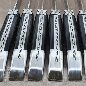 Laguiole En Aubrac Table Knives L Aubracien Buffalo Set Of 6