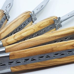 Laguiole En Aubrac Table Knives L Aubracien Olivewood Set Of 6