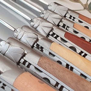 Laguiole En Aubrac Table Knives Steak Serrated Aubrac French Woods Set Of 6