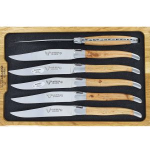 Laguiole En Aubrac Table Knives Juniper Set Of 6