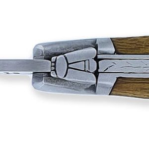 Laguiole Yesterday Knife Acacia Handle 1 Piece 12cm 2 Brushed Stainless Steel Bolsters