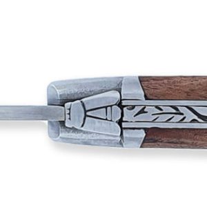 Laguiole Yesterday Knife Bubinga Wood Handle 1 Piece 12cm 1 Brushed Stainless Steel Bolster