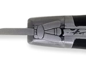 Laguiole Yesterday Knife Buffalo Handle 2 Pieces 12cm 2 Brushed Stainless Steel Bolsters With Corkscrew