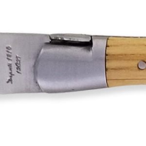 Laguiole Yesterday Knife Oak Wood Handle 1 Piece 12cm 1 Brushed Stainless Steel Bolster