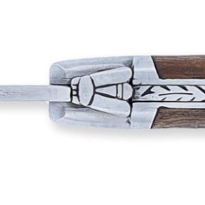 Laguiole Yesterday Knife Walnut Wood Handle 1 Piece 12cm 1 Brushed Stainless Steel Bolster