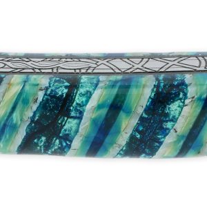 Laguiole Prestige Designer Knife 1 Piece 12 Cm Rear Bolster Turquoise Mammoth Molar Handle Damascus Blade Unique Piece