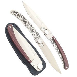 Le Coq Francais Knife Mountain With Violetwood Handle