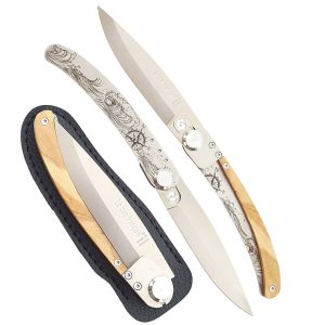 Le Coq Francais Knife Nautical With Olivewood Handle