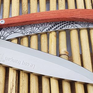 Le Coq Francais Knife Tokyo With Red Heart Wood Handle