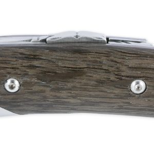 Le Thiers Chambriard Trapper Grand Cru Knife Marsh Oak Handle Morta With Corkscrew 12cm