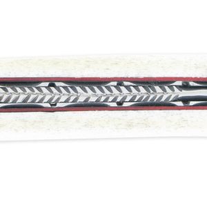 Le Thiers Laguiole Arbalete Double Platinum Camel Bone Handle Miter Turquoise Knife