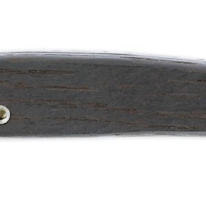 Le Thiers Laguiolearbalete Knife Full Barrel Oak Handle Guilloche Spring Brushed Finish 12cm
