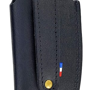 Leather Case Belt Knife Laguiole Desy Hunting Rifle Black Large Model