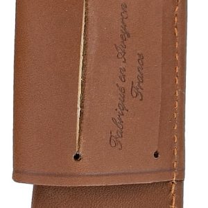 Leather Case Belt Knife Laguiole Tradition Chocolate