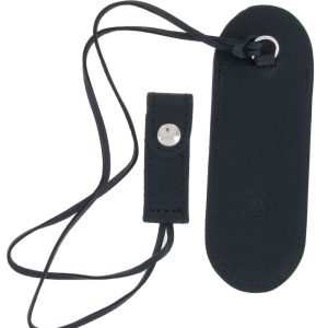 Leather Case Laguiole Fob Pocket Black