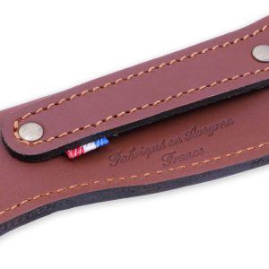 Leather Sheath Laguiole And Thiers Desy Maya Belt Knife