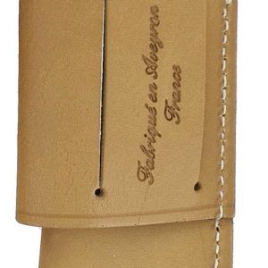Leather Case Belt Knife Laguiole Tradition Sand