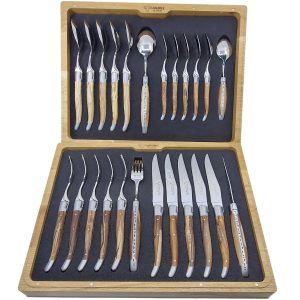 Menagere Laguiole En Aubrac En Bois Aubrac 24 Pieces 00