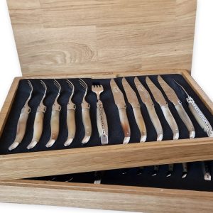 Menagere Laguiole En Aubrac En Pointe De Corne 24 Pieces 01