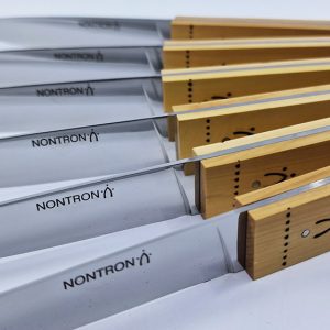 Nontron Table Knives Hole Boxwood Set Of 6