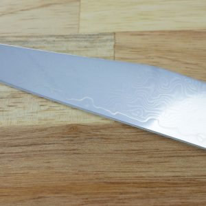 Prestige Laguiole En Aubrac Table Knives Flamed Horn Tip Damascus Blade Set Of 4