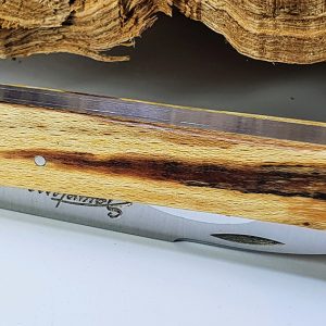 Couteau Sauveterre 1piece 11cm Manche Bois D Aubrac 1 Mitre Inox Brosse 02