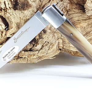 Sauveterre Knife 1 Piece 11 Cm Horn Tip Handle 1 Brushed Stainless Steel Bolster